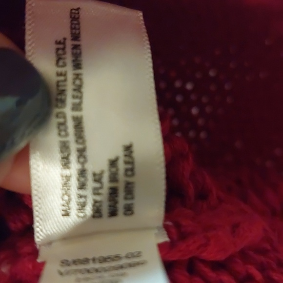 Baby Gap Red Hooded Sweater Dress.  Size 12-18 Mos - Picture 6 of 7